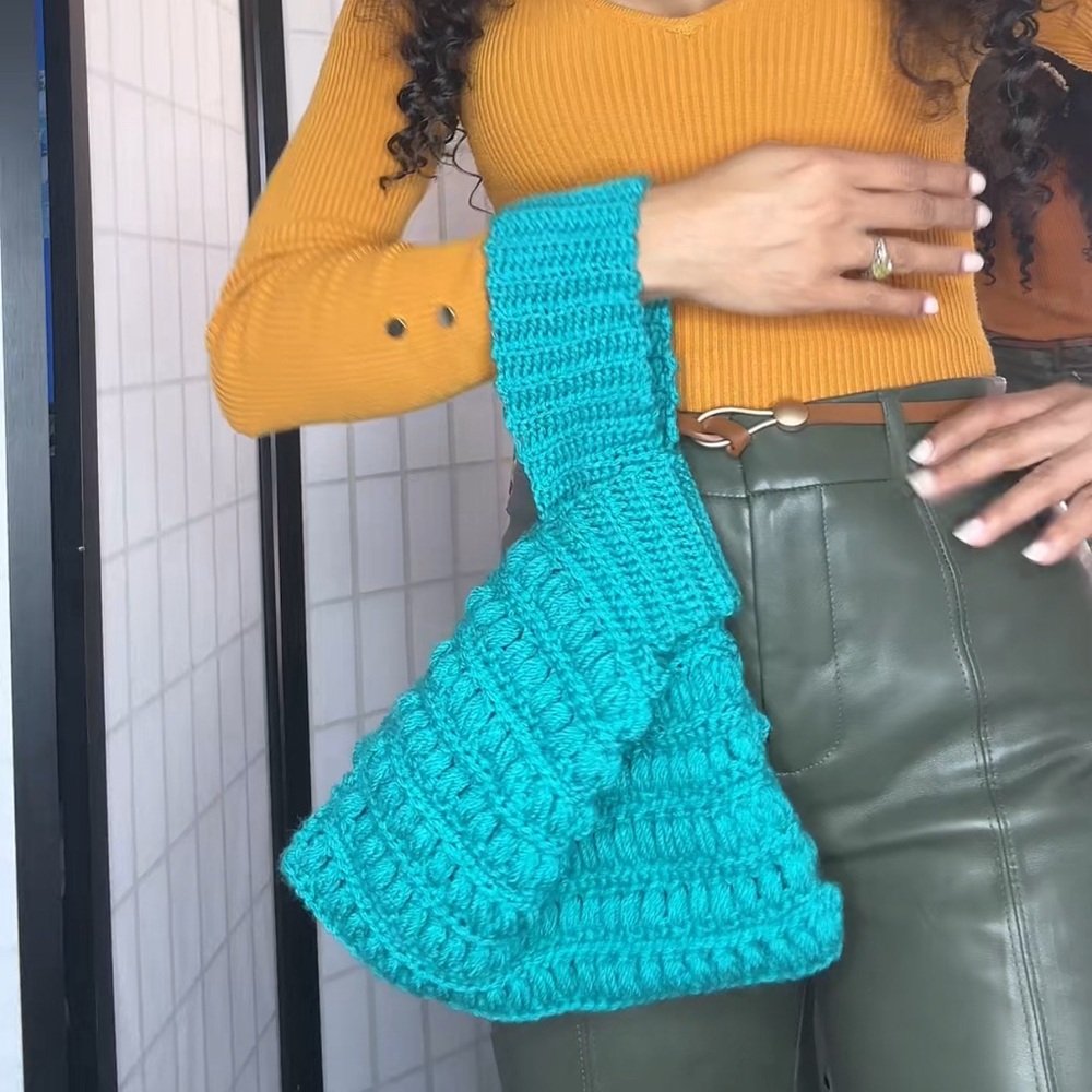 Japanese knot Handbag Crochet Handmade